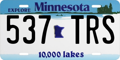 MN license plate 537TRS