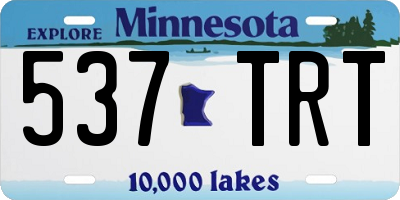 MN license plate 537TRT