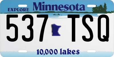 MN license plate 537TSQ