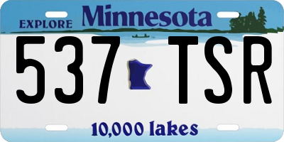 MN license plate 537TSR