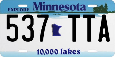 MN license plate 537TTA