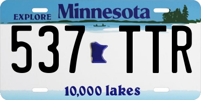 MN license plate 537TTR