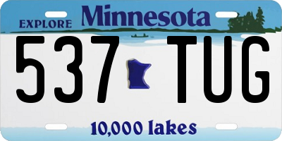 MN license plate 537TUG