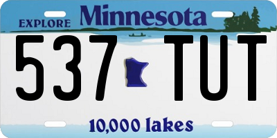 MN license plate 537TUT
