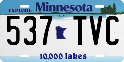 MN license plate 537TVC