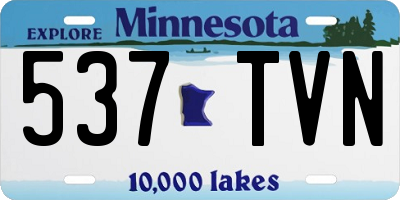 MN license plate 537TVN