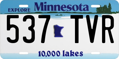MN license plate 537TVR