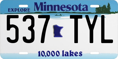 MN license plate 537TYL