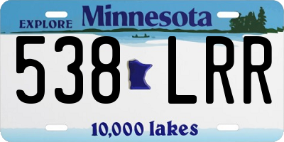 MN license plate 538LRR