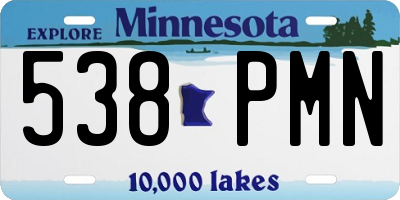 MN license plate 538PMN