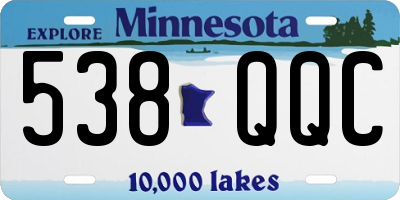 MN license plate 538QQC