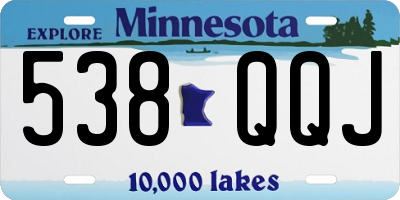 MN license plate 538QQJ