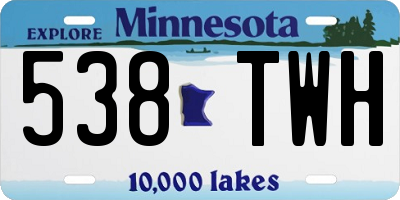 MN license plate 538TWH