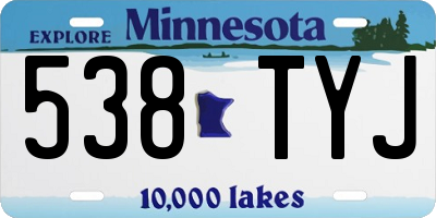 MN license plate 538TYJ