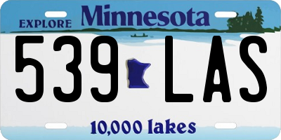 MN license plate 539LAS