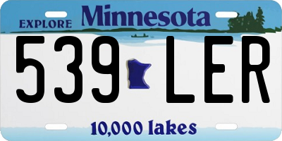 MN license plate 539LER