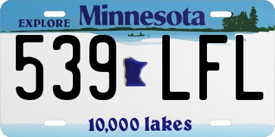 MN license plate 539LFL