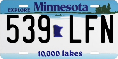 MN license plate 539LFN