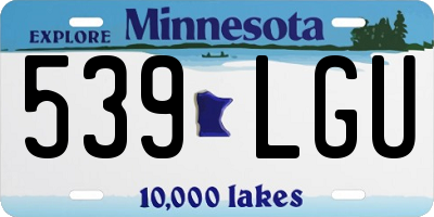 MN license plate 539LGU