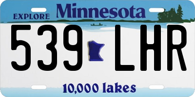 MN license plate 539LHR