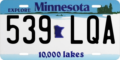 MN license plate 539LQA