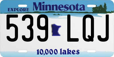 MN license plate 539LQJ