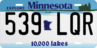 MN license plate 539LQR