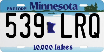 MN license plate 539LRQ