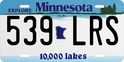 MN license plate 539LRS