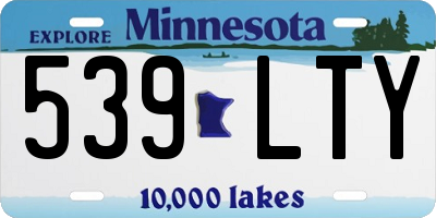 MN license plate 539LTY