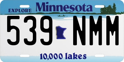 MN license plate 539NMM