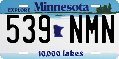 MN license plate 539NMN