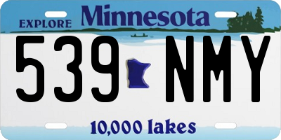 MN license plate 539NMY