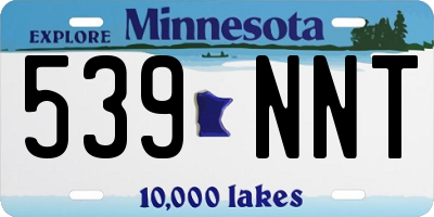 MN license plate 539NNT