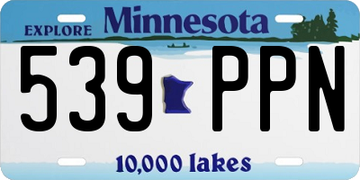 MN license plate 539PPN