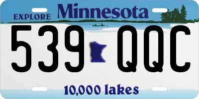 MN license plate 539QQC