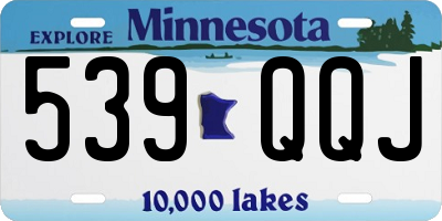 MN license plate 539QQJ
