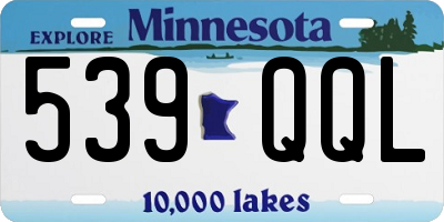 MN license plate 539QQL