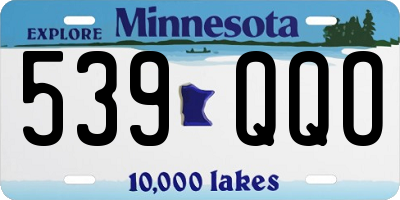 MN license plate 539QQO