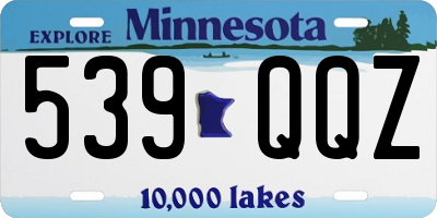 MN license plate 539QQZ