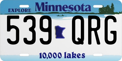 MN license plate 539QRG
