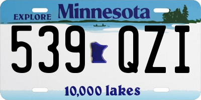 MN license plate 539QZI