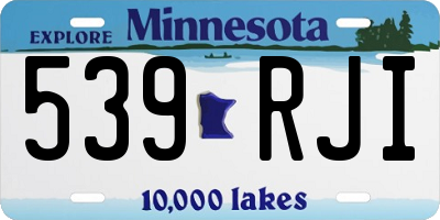 MN license plate 539RJI