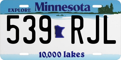 MN license plate 539RJL