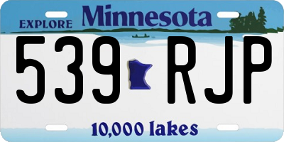 MN license plate 539RJP
