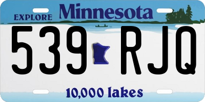 MN license plate 539RJQ