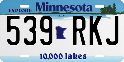 MN license plate 539RKJ