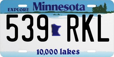 MN license plate 539RKL