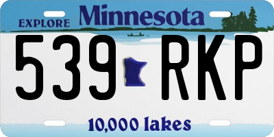 MN license plate 539RKP