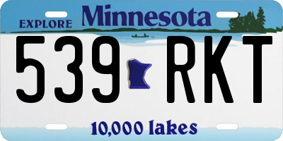 MN license plate 539RKT